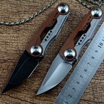 TWOSUN Folding Pocket Knives D2 Black Blade Ceramic Ball Bearing Washer ... - £115.55 GBP