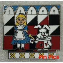 Disney Alice in Wonderland and White Rabbit United Kingdom Its a Small World pin - £12.62 GBP