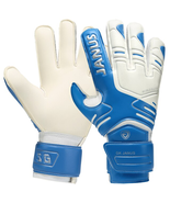 Professional Soocer Goalkeeper Gloves Goalie Football Blue - £23.96 GBP