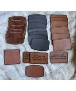 25 PC Blank Leather Patches For Hats Engraving New - $17.45 CAD