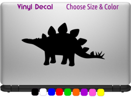 Stegosaurus Jurassic Park Dinosaur Decal Laptop Window Sticker CHOOSE SIZE COLOR - £2.23 GBP+