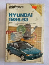 Hyundai 1986-93 Elantra, Excel Scoupe and Sonata Chilton&#39;s Repair Guide - $16.78