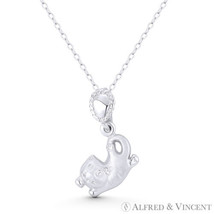 Playful Kitty Cat Charm Pendant Animal Lover Boho Jewelry in 925 Sterling Silver - £14.57 GBP+