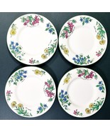 Geranium Flowers Oneida Majesticware Bread Dessert Plates 6.5&quot; Set of 4 ... - $407.42 MXN
