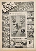 1937 Print Ad South Bend Bait Casting &amp; Fly Fishing Reels,Frog Lures Ind... - $20.68