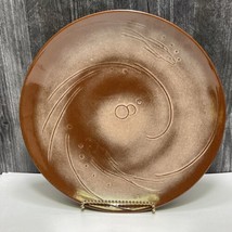 Frankoma Pottery Fish Bubbles Waves PLAINSMAN Brown XL Charger Plate Pla... - £86.04 GBP