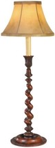 Table Lamp TRADITIONAL Lodge Barley Twist 1-Light Chocolate Brown Resin - £338.97 GBP