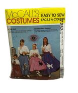 McCall&#39;s #7253 Poodle Skirts Costumes Girls Size 7-14 Sewing Pattern Uncut - $10.70 CAD