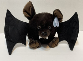 VTG Purr fection by MJC Plush Brown and Black Bat Hook and Loop Wings Ha... - $18.54