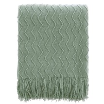 Sage Green Throw Blanket For Couch, Home Decor Sage Throw Blankets, Spring Green - £30.65 GBP