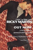 Ricky Martin Poster ~ Livin La Vida Loca Promo 20x30 Music Original - £6.81 GBP