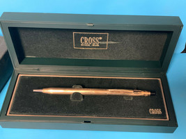 Vtg Gold Filled Aerotek Cross Pen 4502 In Box With Sleeve And Papers - £71.90 GBP