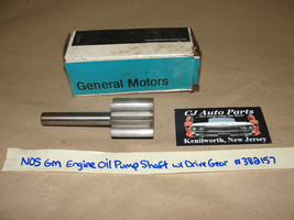 Nos 1964-1981 Gm 350 Engine Oil Pump Shaft With Drive Gear #382157 - £97.37 GBP
