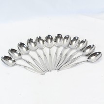 Oneida La Rose Oval Soup Spoons 6 3/4&quot; Wm A Rogers Stainless  Lot of 12 - £47.75 GBP