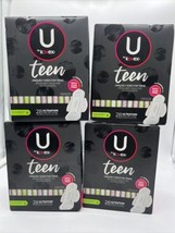 (4) U By Kotex Teen - Ultra Thin Pads with Wings-Extra Absorbency 28ct 1... - £21.10 GBP
