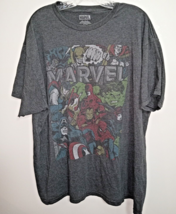 Marvel Legends Comics Short Sleeve Gray Crew Neck T-shirt Men&#39;s Size 2XL - £9.03 GBP