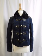 JUICY COUTURE TWILL Toggle DOWN filled COAT JACKET XS S M $298 nwt - $136.40