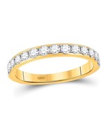 Authenticity Guarantee 
14kt Yellow Gold Womens Round Diamond Wedding Si... - £574.90 GBP