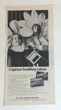 1977 Tracs Portable Recorder Tape Print Ad vintage pa6 - £5.42 GBP