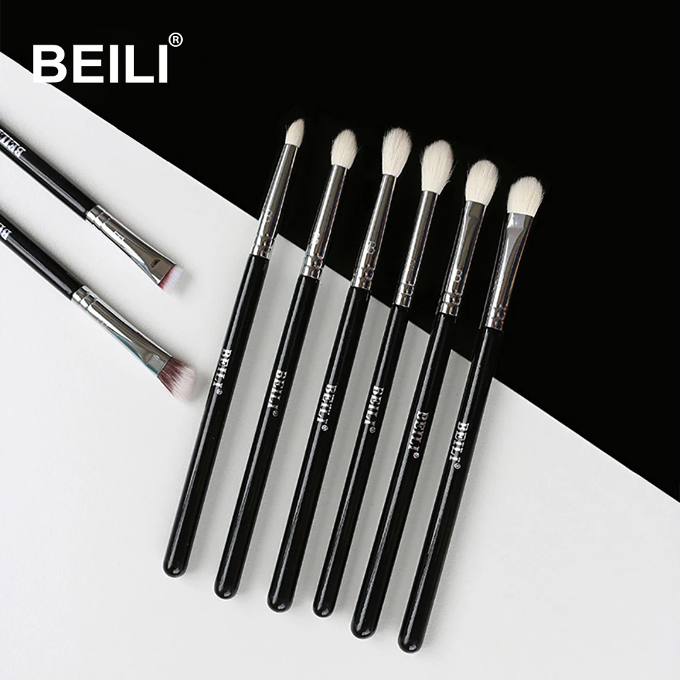 BEILI Professional 6/8pcs Clic  Eye Makeup Brushes Set Eyeshadow Eyebrow Blendin - $64.87