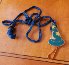 Disney Fantasia Sorcerer&#39;s Apprentice Metal Hat on long Lanyard key ring NF - $6.00