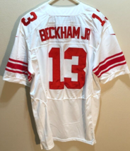 Odell Beckham Jr. #13 New York Giants NFL White Red Nike Sewn NFC Jersey 52 - £34.53 GBP