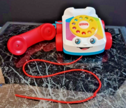  Fisher Price Chatter Phone Telephone Pull Toy with Moving Eyes 2015 - £7.47 GBP