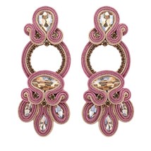 Uxury earrings for women 2021 dangle charms accseeories bohemian soutache jewelry party thumb200