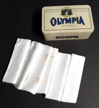 Olympia Brewing Co Beer 6 Pack of Mens Fine Handkerchiefs in Vtg Metal Tin Case - $39.99