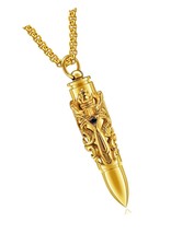 Dragon Sword Bullet Shape Canister Capsule Memorial - $96.87