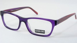 Gasolino Glasses GAS1297 1 Transparent Violet Eyeglasses Plastic Frame 50-15-140 - $59.57