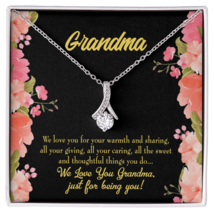 To My Grandmother Family to Grandma Alluring Ribbon Necklace Message Card - £53.40 GBP+