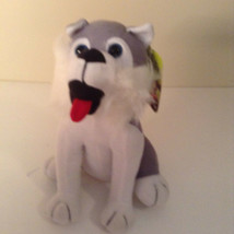 Toy Factory Plush Dog Husky Puppy 8.5 in tall Stuffed Animal Toy - £7.79 GBP