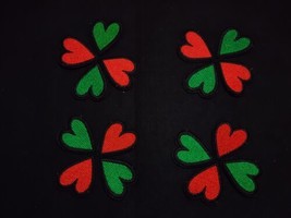 16pc/set, Embroidered heart patches, Christmas patches - £9.48 GBP