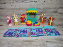 Lot of Vintage Disney Winnie the Pooh Plastic Toys Cake Toppers Tigger P... - $12.51