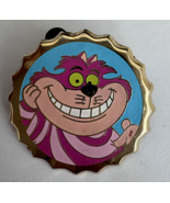 Disney Pin Alice in Wonderland Cheshire Cat Grin Soda Bottle Cap Circle ... - $21.69 CAD