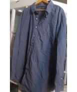 Apt 9 Men&#39;s checker Long Sleeve Button Shirt Premier Flex 2XT Large XXL - £11.00 GBP