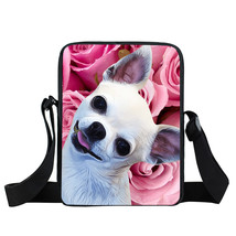 Cute Dog Chihuahua Print Shoulder Bag Women Handbags Ladies Kawaii Crossbody Bag - £20.77 GBP