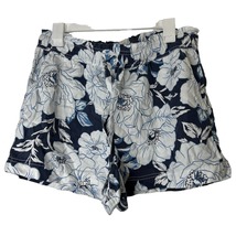 C&amp;C California Shorts Floral Shorts Elastic Waist Drawstring Women Size Large - £13.56 GBP