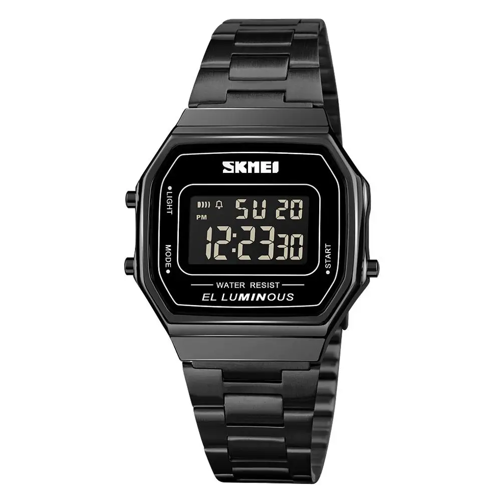  Fashion Stainless Steel Digital  For Men  Electronic   Waterproof Wristwatch  A - £103.15 GBP