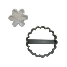 Snowflake Linzer Jam Filled Cookies Set Of 2 Cookie Cutters USA PR1858 - £3.15 GBP