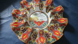 Taco Fiesta Carrousel Serving Platter 12&quot; Floral - £27.70 GBP
