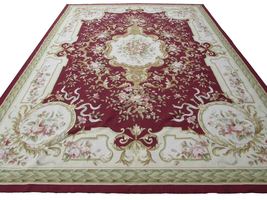 Handmade vintage French Aubusson rug 9&#39; x 11.9&#39; (275cm x 365cm) 1970s - £9,323.47 GBP