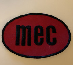 Mec Company Black And Red Logo Patch Embroidered Badge - £7.86 GBP