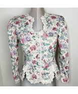 Vintage Nah Nah Victorian Blazer w/ Pearl Buttons &amp; Lace Trim Size 10 (m... - $654.34 MXN