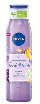Nivea Fresh Blends shower wash - Banana, Acai and Coconut milk 300ml. - $9.95