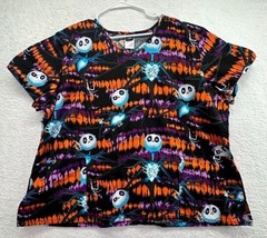 Disney Womens Nightmare Before Christmas Scrub Shirt Size 3X Jack Skelli... - $16.83