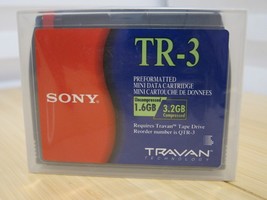 NOS Factory Sealed Sony TR3 1.6/3.2GB Travan Preformatted Data Cartridges - $8.59