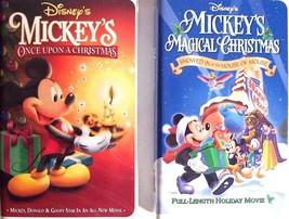 2 VHS Mickeys Magical Christmas Snowed In House of Mouse ~ Once Upon a Christmas - £19.79 GBP