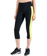$25 Id Ideology Womens Essentials Colorblocked Cropped Leggings Lemon Si... - $19.40 CAD